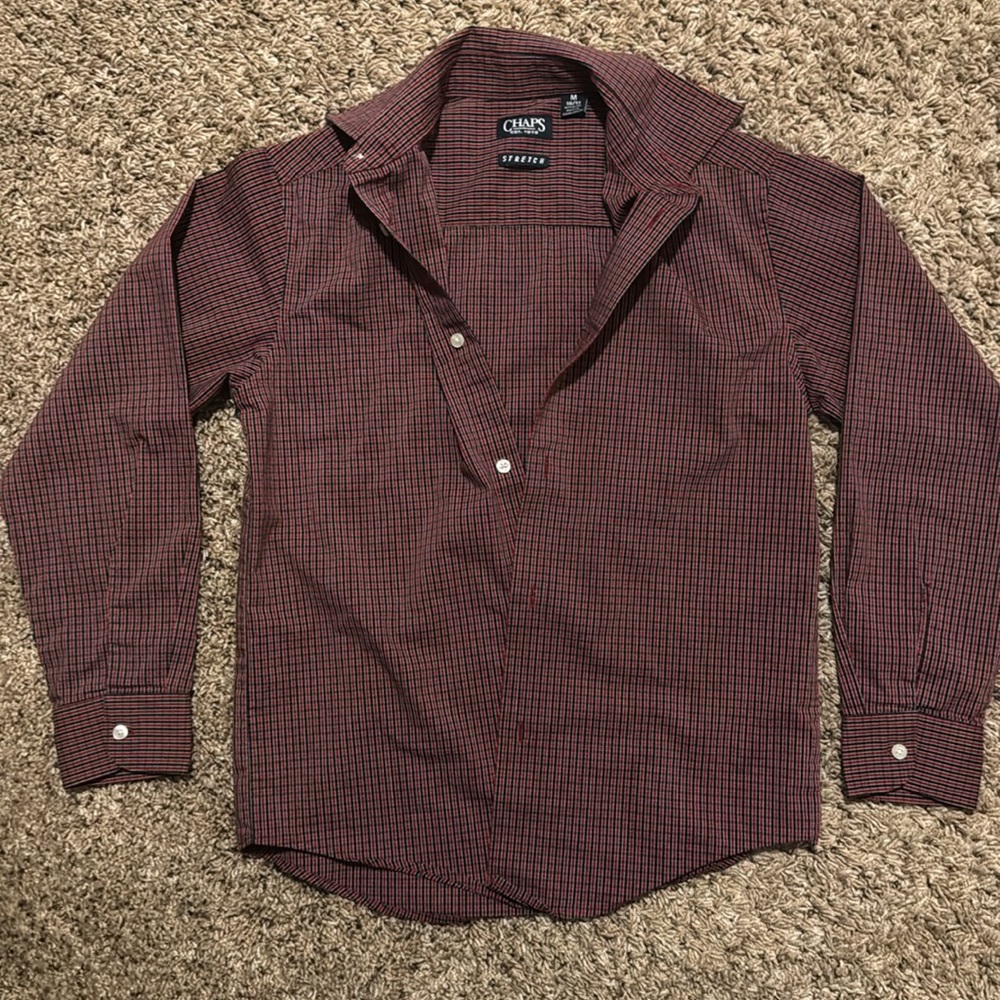 Chaps boys Med 10/12 button down shirt